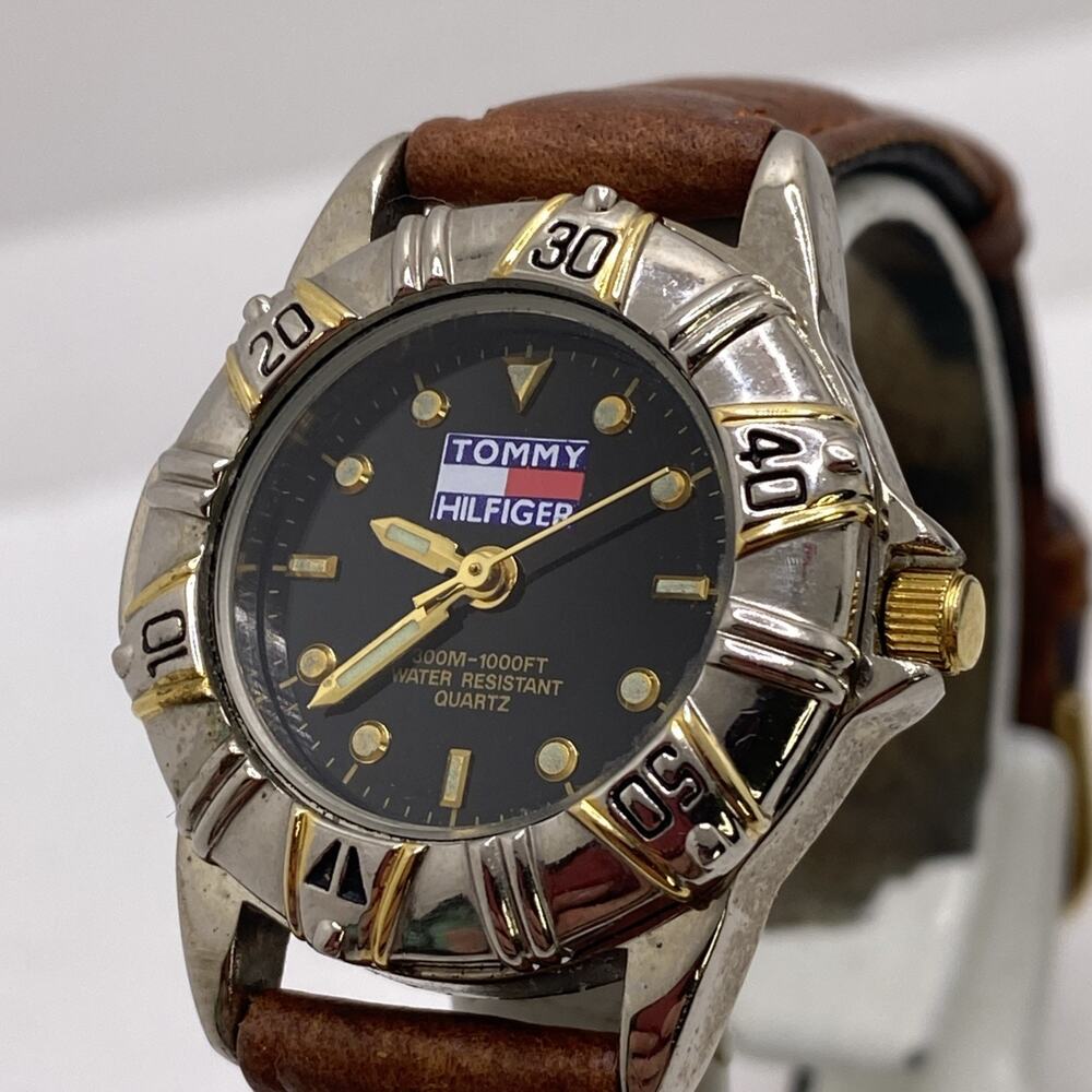 Tommy Hilfiger Womens Vintage Watch Works New Battery
